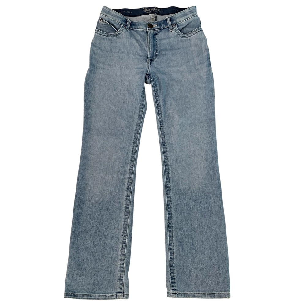 Wrangler Willow Ultimate Riding Jeans Womens 11x34 Light Wash Bootcut Stretch